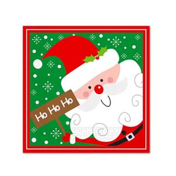 Tovaglioli Santa Claus Ho Ho Ho Pz.20