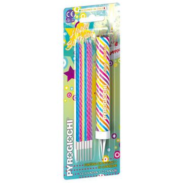 FONTANA COMPLEANNO CON CANDELINE PZ.1