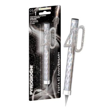 FONTANA 40 CON STRASS ARGENTO PZ.1