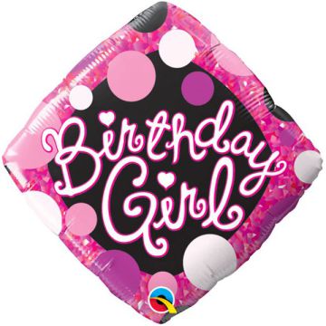 PALLONCINO COMPLEANNO ROSA E NERO PZ.1