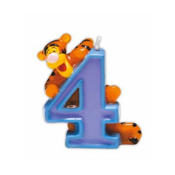 CANDELINA WINNIE POOH TIGRO N.4 PZ.1