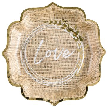 Piatti Matrimonio Love Pz.10