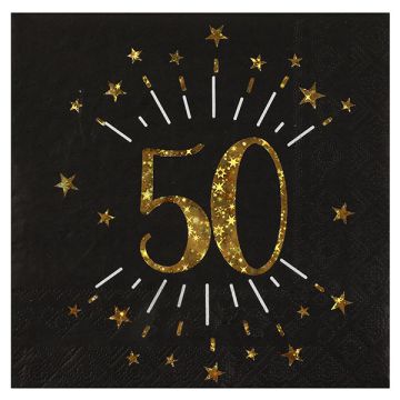 Tovaglioli 50 Anni Pz.10