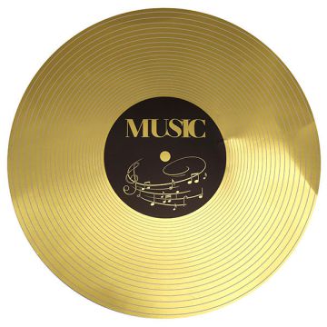 Sottopiatto Musica Disco Oro Pz.6