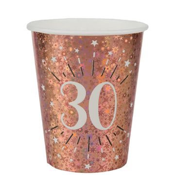 Bicchieri 30 Anni Rose Gold Pz.10