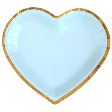 Piatto Cuore Azzurro Pz.10