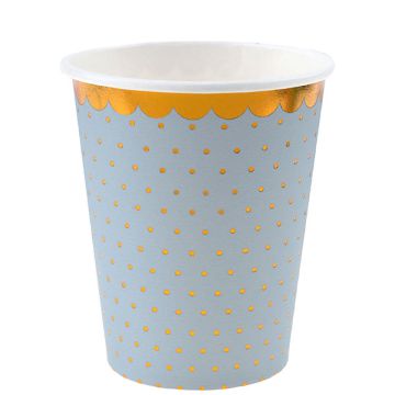 Bicchieri Azzurro E Oro Pz.10