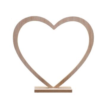Decorazione Tavola Cuore Legno Pz.1