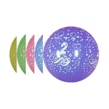 PALLONCINO 2° COMPLEANNO (36") PZ.10