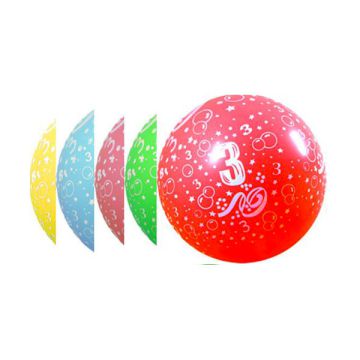 PALLONCINO 3° COMPLEANNO (36") PZ.10