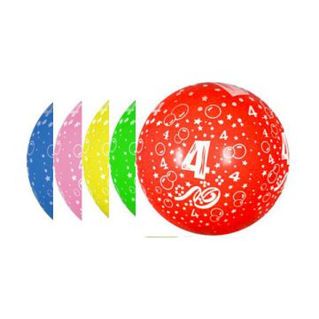 PALLONCINO 4° COMPLEANNO (36") PZ.10