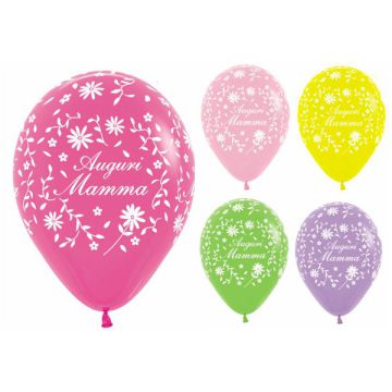 PALLONCINO AUGURI MAMMA (12") PZ.100