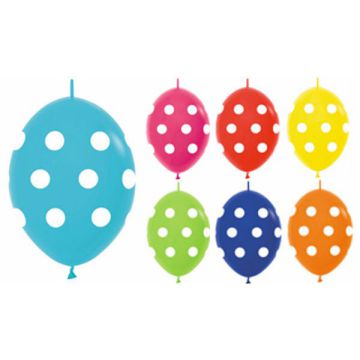 PALLONCINI DOTS LINK-O-LOON(12") PZ.100