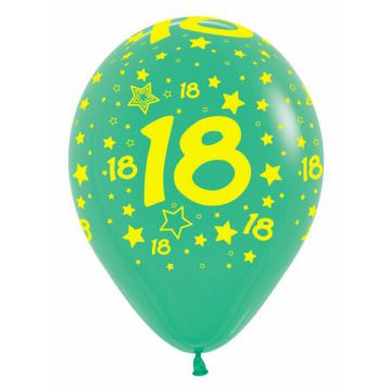 PALLONCINO 18 ANNI STARS (12") PZ.100