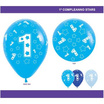 PALLONCINO 1° COMPLEANNO 12" PZ.100
