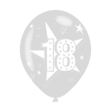 PALLONCINO 18 ANNI STELLE (12") PZ.100