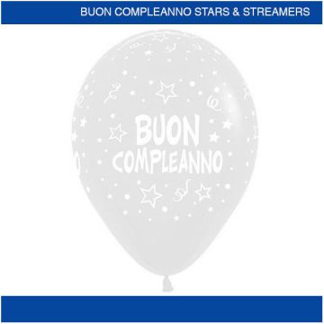 PALLONCINO BUON COMPLEANNO (12") PZ.100