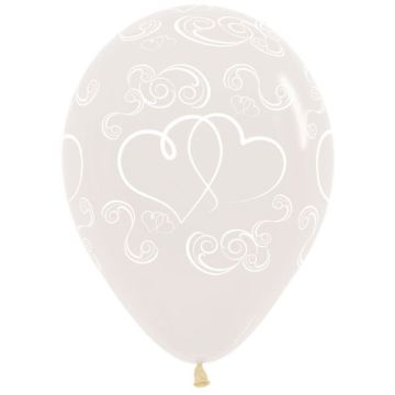 PALLONCINO CUORE INCROCIATO 12" PZ.100