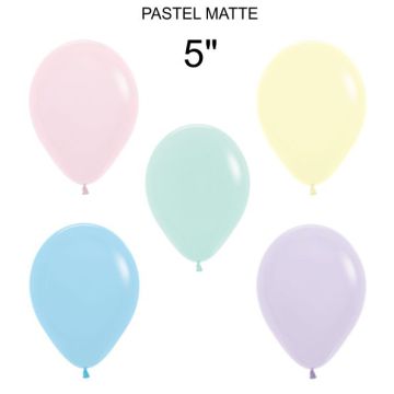 PALLONCINO PASTEL MATT (600) 5" PZ.100