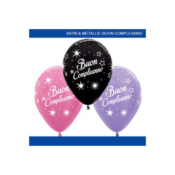 PALLONCINO BUON COMPLEANNO (5") PZ.100