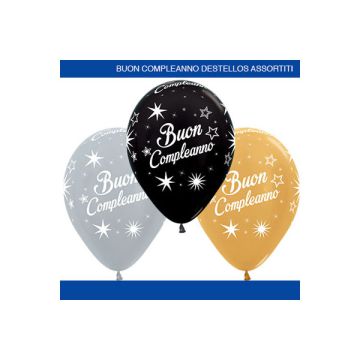 PALLONCINO BUON COMPLEANNO (12") PZ.50