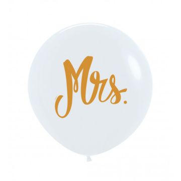 Palloncino Mrs Bianco (005) 24" Pz.3