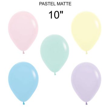 PALLONCINO PASTEL MATT (600) 10" PZ.100