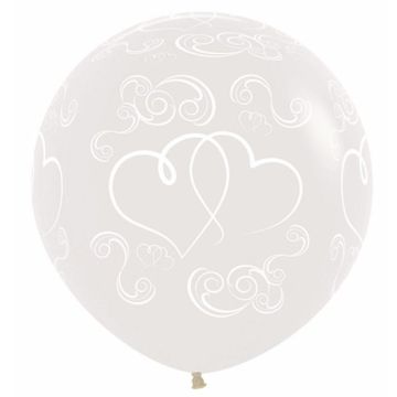 Palloncino cuore incrociato (24") pz.3