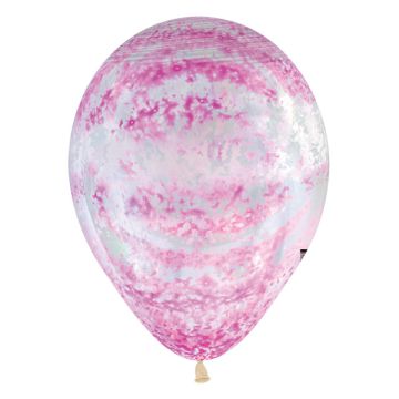 PALLONCINO GRAFFITI ROSA 12" PZ.50