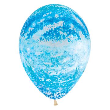 PALLONCINO GRAFFITI AZZURRO 12" PZ.50