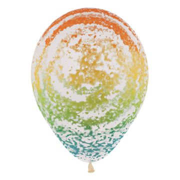 PALLONCINO GRAFFITI ARCOBALENO 12" PZ.50