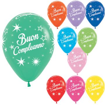 PALLONCINO BUON COMPLEANNO (12") PZ.50