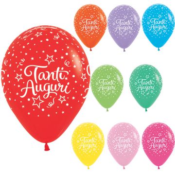 PALLONCINO TANTI AUGURI 12" PZ.50