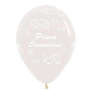 PALLONCINO COMUNIONE FILIGREE 5" PZ.100