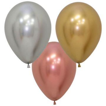 Palloncino Assortito Deluxe Reflex (12") Pz.50