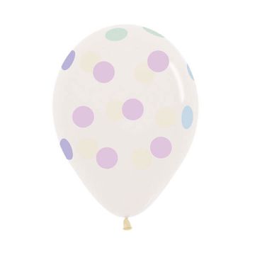 Palloncino dots pastel (12") pz.50