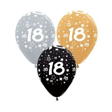Palloncino 18 Anni Stars