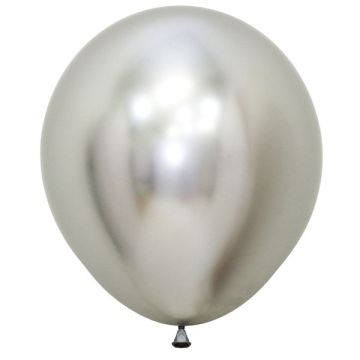 Palloncino Argento Reflex 18"(981) Pz.25