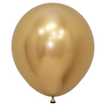 Palloncino Oro Reflex (18") Pz.25