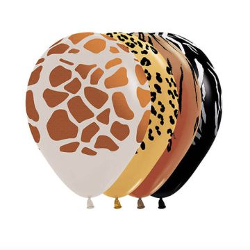 Palloncino Animali (5") Pz.50 Colore Standard E Metallizzato  Assortito Cm.15