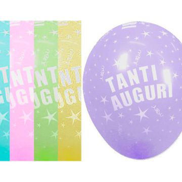 PALLONCINO TANTI AUGURI (5") PZ.100