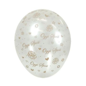 PALLONCINO OGGI SPOSI ROSE (5") PZ.100