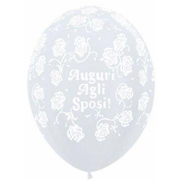 PALLONCINO AUGURI AGLI SPOSI (5") PZ.100