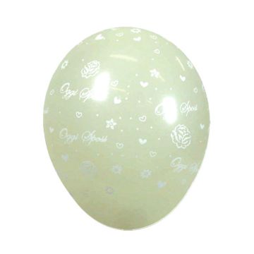 PALLONCINO OGGI SPOSI ROSES 12" PZ.100