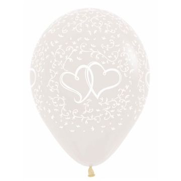 PALLONCINO CUORE E FILIGREE 12" PZ.100