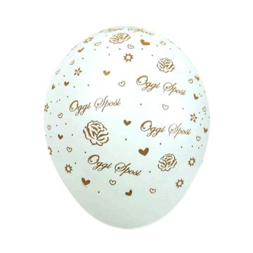 PALLONCINO OGGI SPOSI ROSES 12" PZ.100