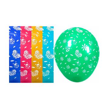 PALLONCINO BUGS & FLOWERS 12" PZ.100