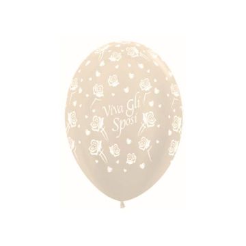 PALLONCINO VIVA GLI SPOSI 12" PZ.100
