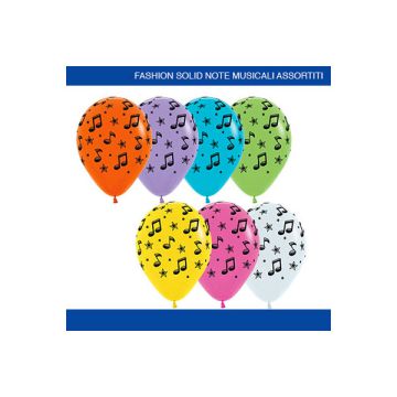 PALLONCINO NOTE MUSICALI 12 " PZ.50