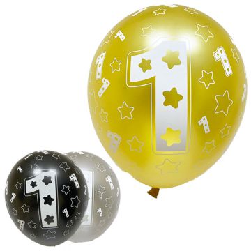Palloncino primo compleanno 12" pz.50